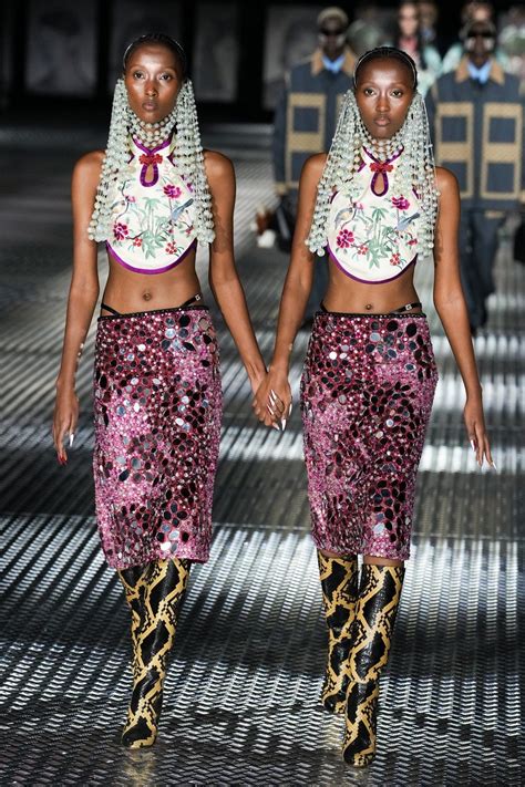 gucci twin runway|gucci runway models.